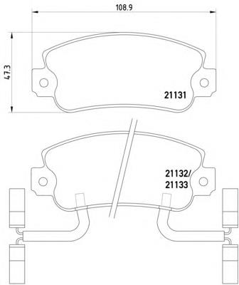 8DB355018931 HELLA pastillas de freno delanteras