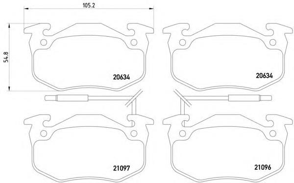 8DB355018-941 HELLA pastillas de freno delanteras