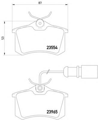 8DB355018601 HELLA pastillas de freno traseras