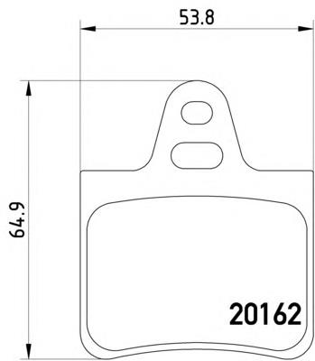 8DB355019011 HELLA pastillas de freno traseras