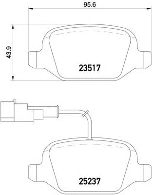 8DB355019961 HELLA pastillas de freno traseras