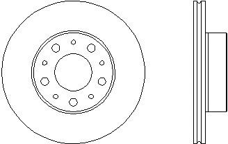 8DD355109001 HELLA freno de disco delantero