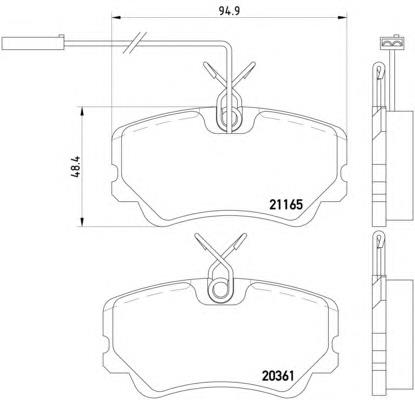 HELLA Jeu De Mâchoires De Frein Frein De Stationnement H9505 - Qualité Premium Pour ALPINA BMW