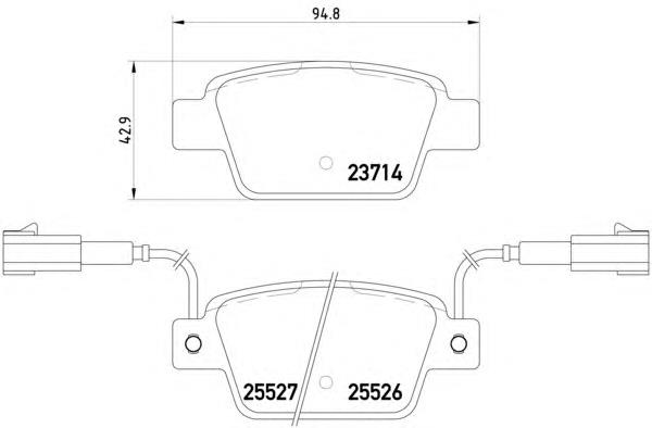 8DB355020181 HELLA pastillas de freno traseras