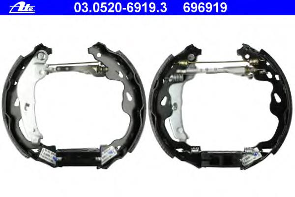 Zapatas de freno traseras Peugeot/Citroen 1611451780