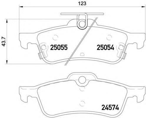 8DB355020501 HELLA pastillas de freno traseras