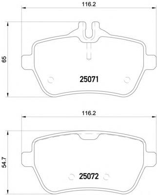 8DB355020-471 HELLA pastillas de freno traseras