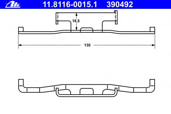 11.8116-0015.1 ATE pinza de cierre