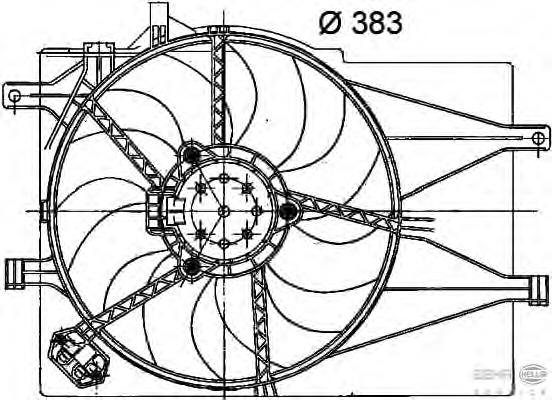 Ventilador de refrigeración Fiat/Alfa/Lancia 46848916