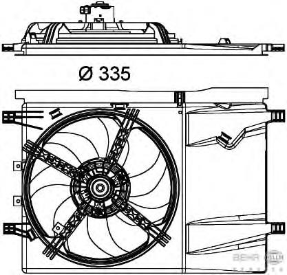 Ventilador de radiador 080051 Transporterparts