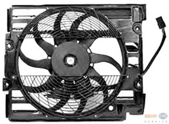 Comprar 8EW351040111 HELLA Difusor del radiador del aire acondicionado con ventilador y motor