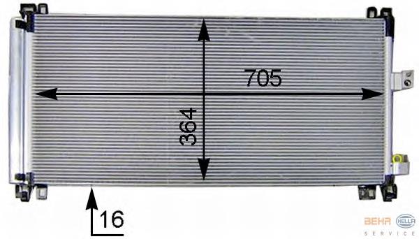Comprar 8FC351309571 HELLA Condensador de aire acondicionado