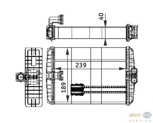 A220830026164 Mercedes Radiador interior