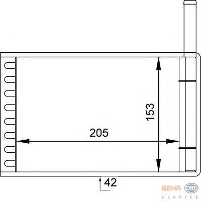 Comprar 8FH351313111 HELLA Radiador calefacción