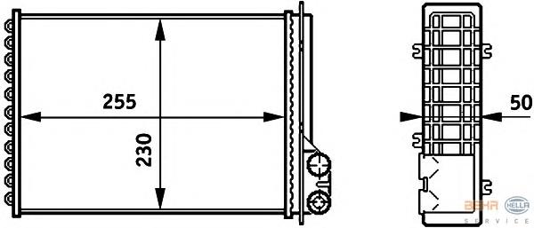 Radiador calefacción 6025170678 Renault (RVI)