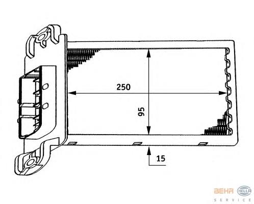 Comprar 00006445XC Peugeot/Citroen Calentador eléctrico de aire para el sistema de calefacción del habitáculo