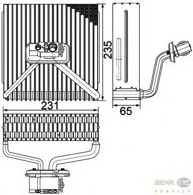 Evaporador, aire acondicionado para Opel Meriva A 