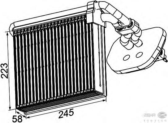 1573307 Ford evaporador, aire acondicionado