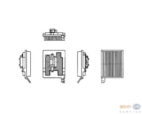 Comprar A0008210792 Mercedes Resistencia del ventilador del habitáculo trasera