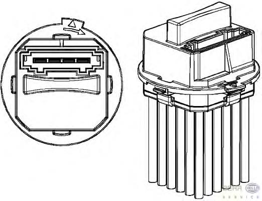 5HL351321321 HELLA Resistencia de calefacción