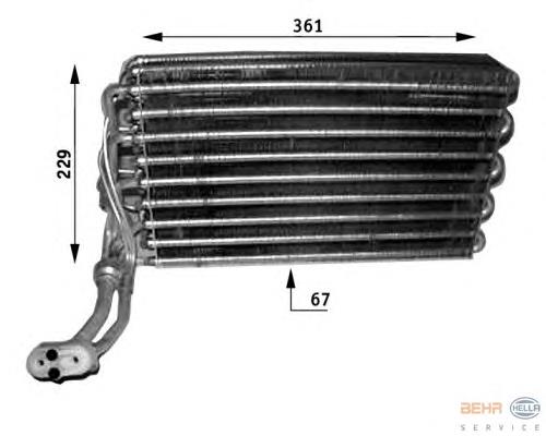 Evaporador, aire acondicionado para Mercedes Vito I 638