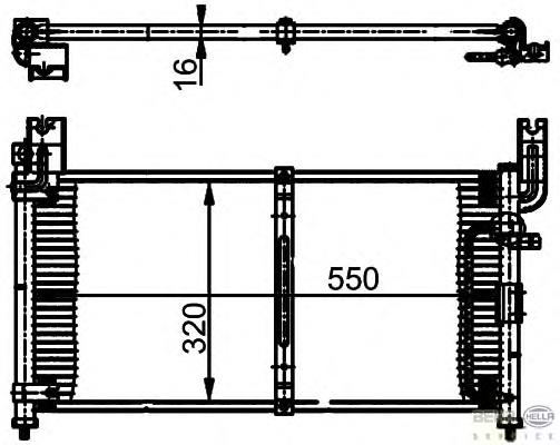 9531060G41 Suzuki Radiador de aire acondicionado