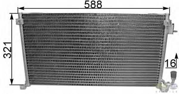 9641828180 Peugeot/Citroen Radiador de aire acondicionado