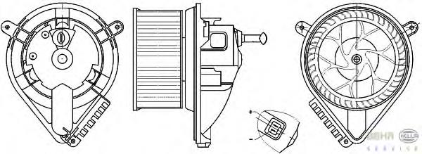 Ventilador interior HELLA 8EW351304021