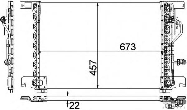 Condensador aire acondicionado 1226081 Ford