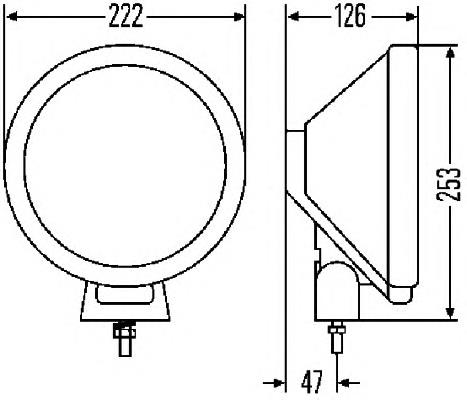 Faro antiniebla izquierdo/derecho (universal) 1F8006800311 HELLA