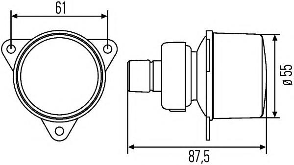 2BA008221217 HELLA piloto intermitente izquierdo/derecho