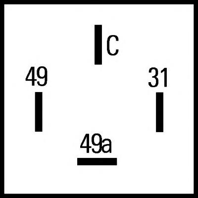 Módulo de intermitentes HELLA 4DW009492111