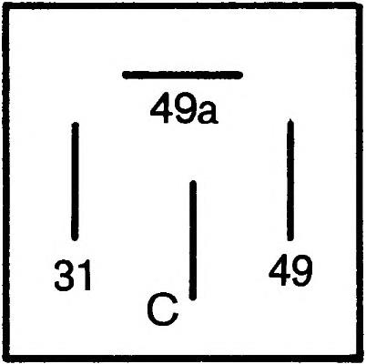 Módulo de intermitentes HELLA 4DB001887041
