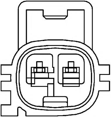 Sensor ABS delantero derecho 6PU010039211 HELLA