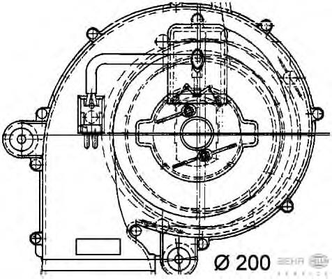 34563 NRF Ventilador de habitáculo