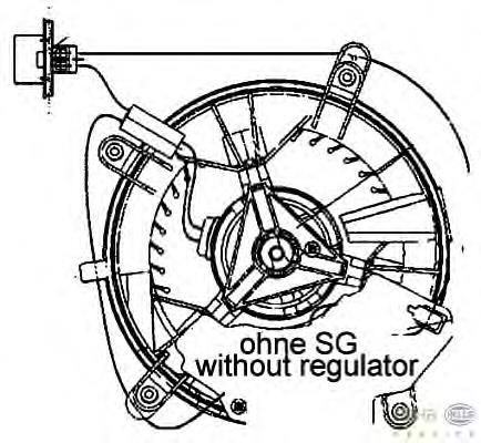 Ventilador interior HELLA 8EW009159461