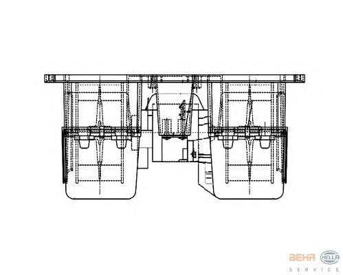 8EW009157531 HELLA Ventilador de habitáculo