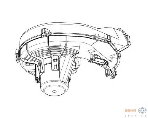Ventilador interior Opel 1845092