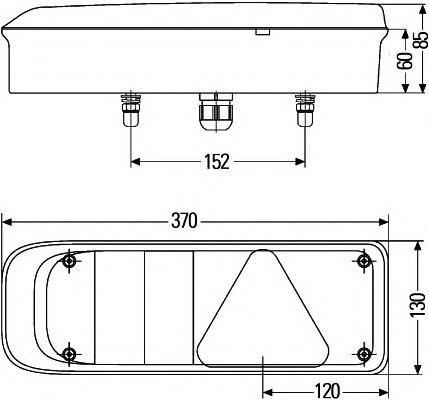 Piloto posterior izquierdo 2VP340830111 HELLA