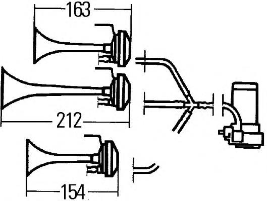 3PD003001681 HELLA bocina