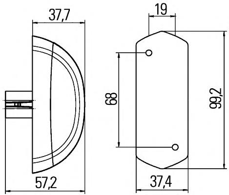 Piloto trasero izquierdo/derecho 2XS205020051 HELLA