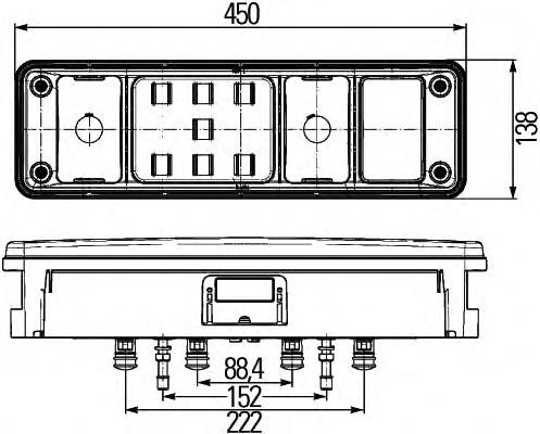 Piloto posterior izquierdo 2VP340961117 HELLA