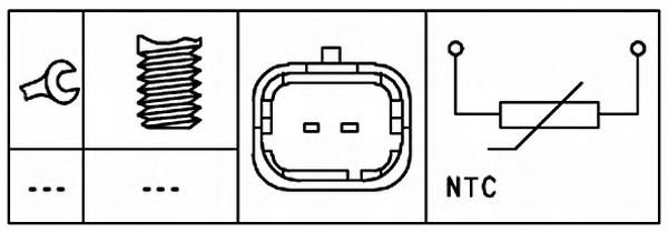 Sensor de temperatura 55214055 Fiat/Alfa/Lancia