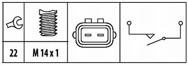 6ZF181612031 HELLA interruptor, piloto de marcha atrás