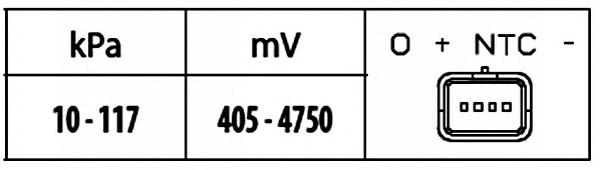 Sensor de presión del aire de admisión HELLA 6PP009400301