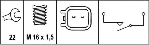 Interruptor de marcha atrás  HELLA 6ZF010965031