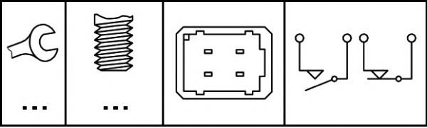 Interruptor de luz de freno 6DD008622371 HELLA