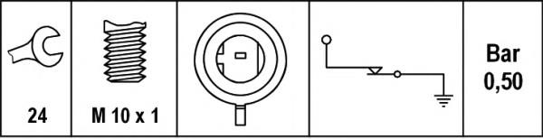 Sensor de aceite HELLA 6ZL008780011
