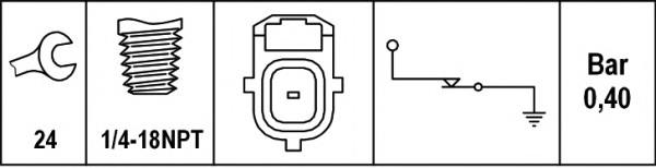 Indicador, presión del aceite Jaguar X-type CF1
