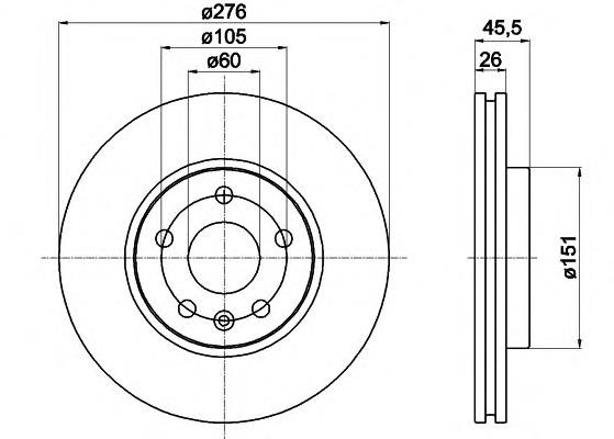 8DD355116351 HELLA Discos